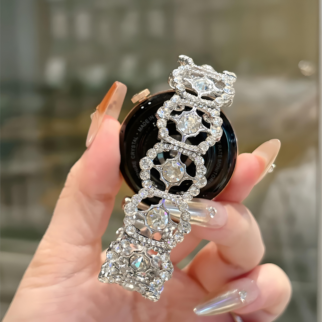 Crystal Rosette Galaxy Watch Band