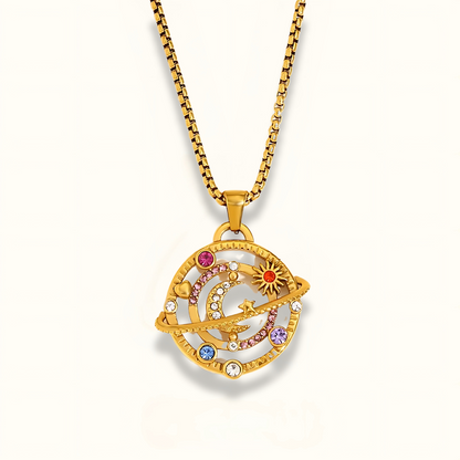 Celestial Layers Pendant Necklace