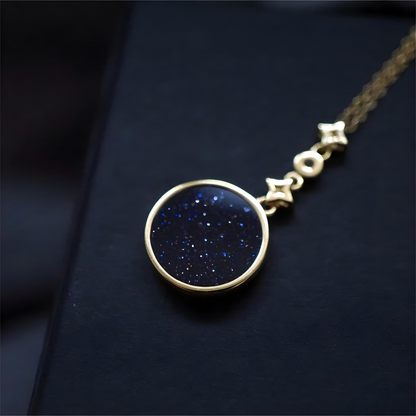 Midnight Sky Celestial Pendant Necklace