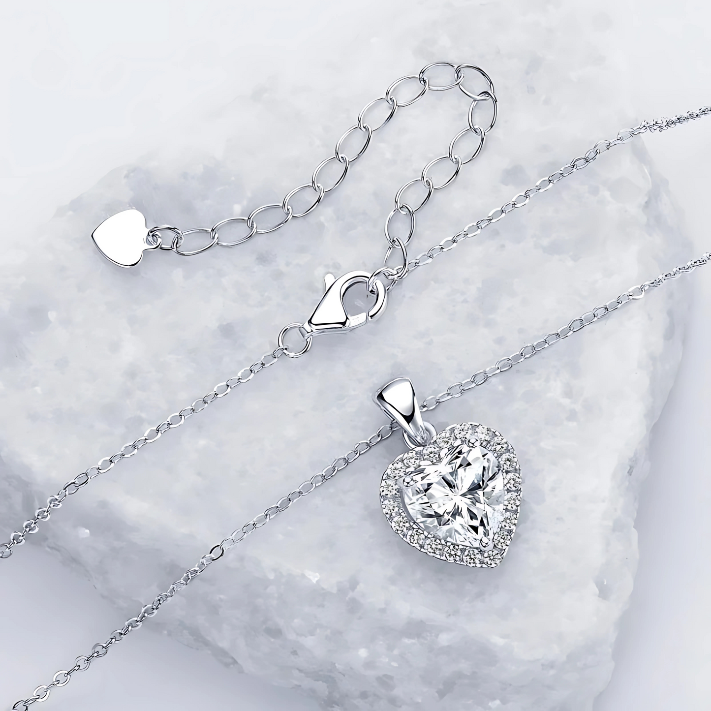 Valentina Heart Moissanite Necklace