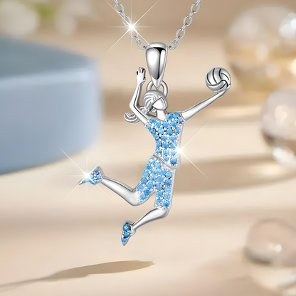 VictoryLeap Volleyball Pendant Necklace