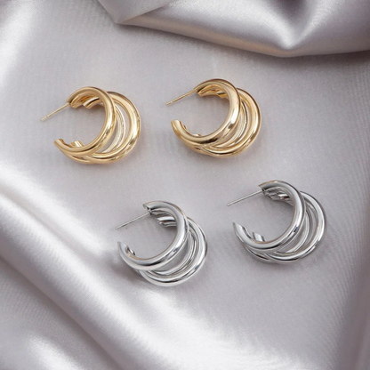 Delphine Twisted Hoop Earrings