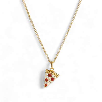 Deliciously Yours Pizza Slice Necklace