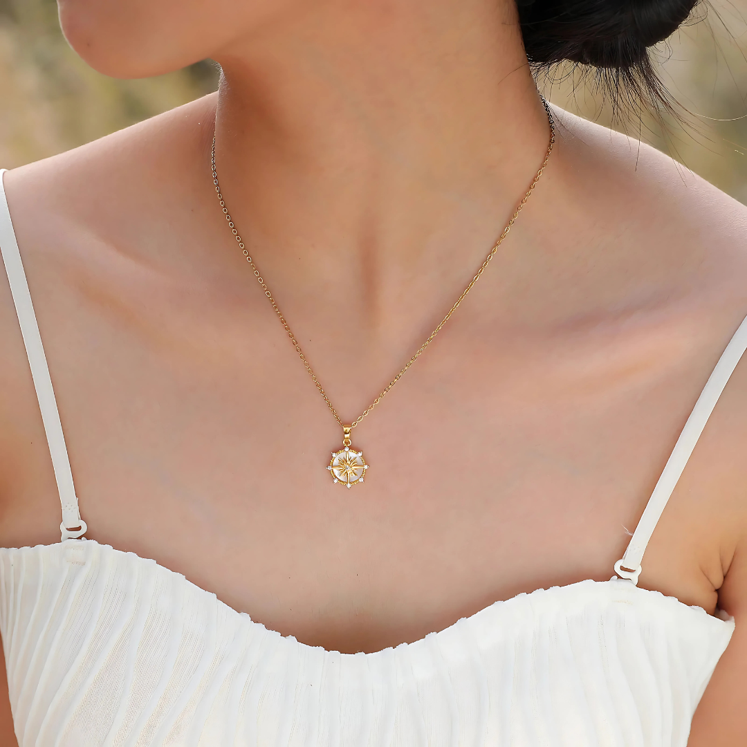 Starburst Compass Necklace