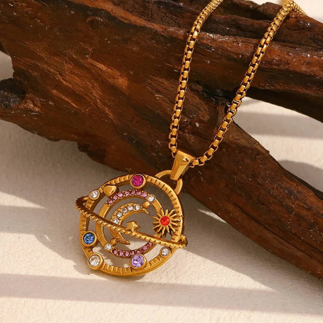 Celestial Layers Pendant Necklace
