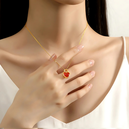 Healing Heart Lock Necklace
