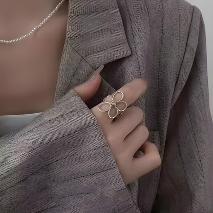 Camila Sterling Silver Petal Ring