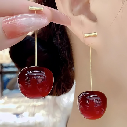 Sweet Cherry Drop Earrings