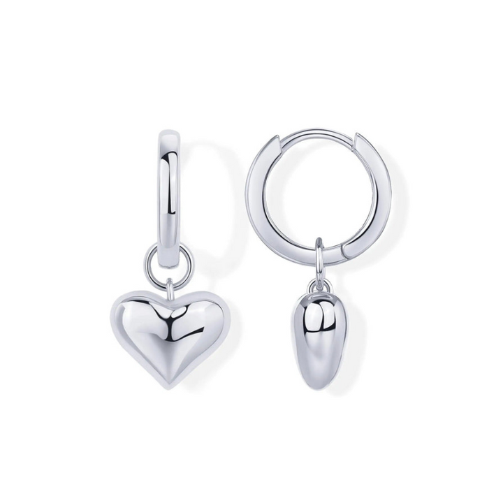 BoldHearts Huggie Earrings