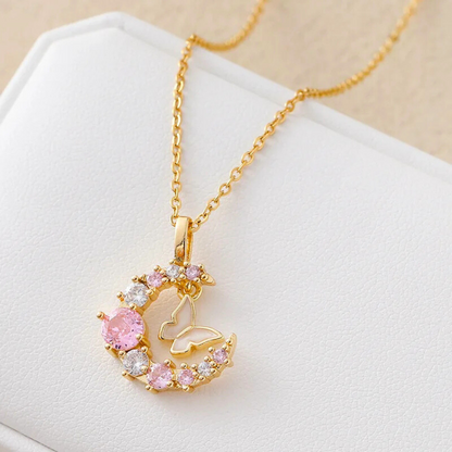 Captured Dreams Butterfly Pendant Necklace