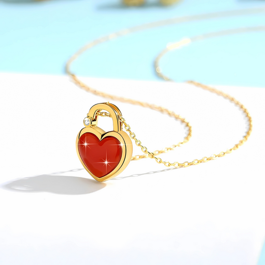 Healing Heart Lock Necklace