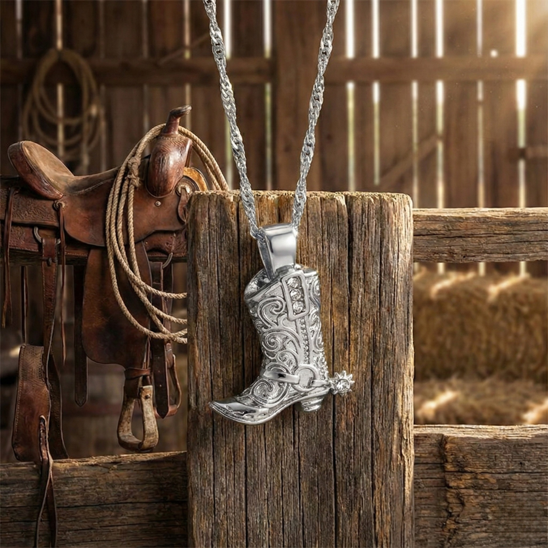 The Nashville Pavé Boot Pendant