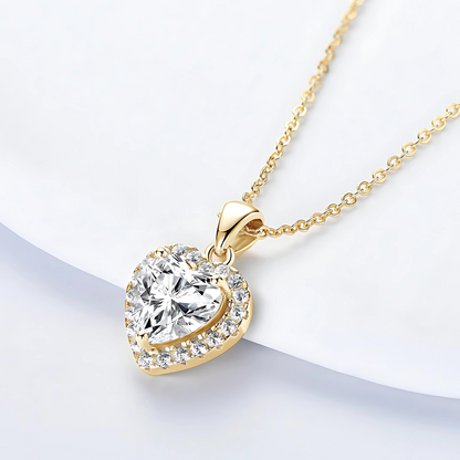 Valentina Heart Moissanite Necklace