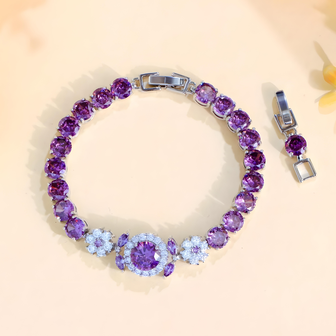 Vivienne Crystal Halo Bracelet