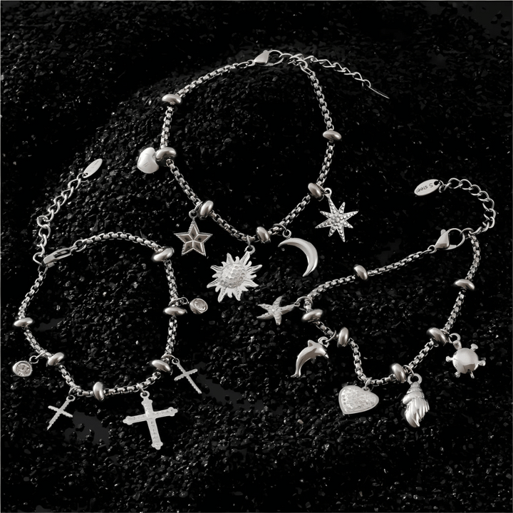 Faith & Nature Charm Bracelet Stack