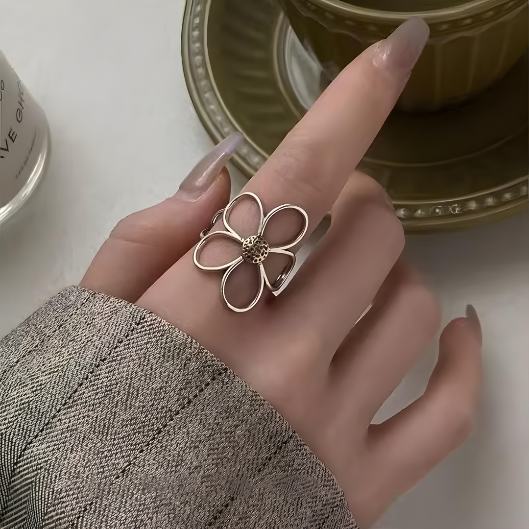Camila Sterling Silver Petal Ring
