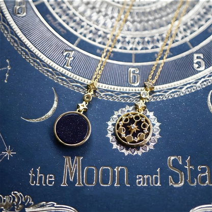 Midnight Sky Celestial Pendant Necklace