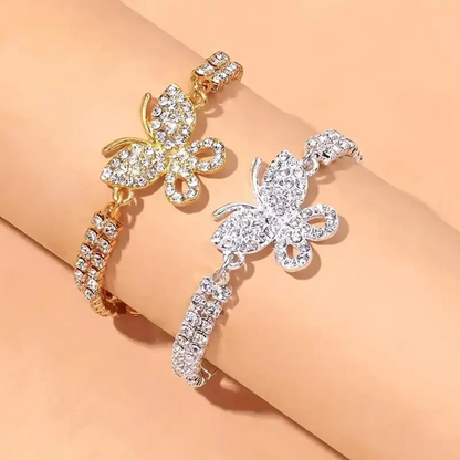 Radiant Wings Butterfly Anklet