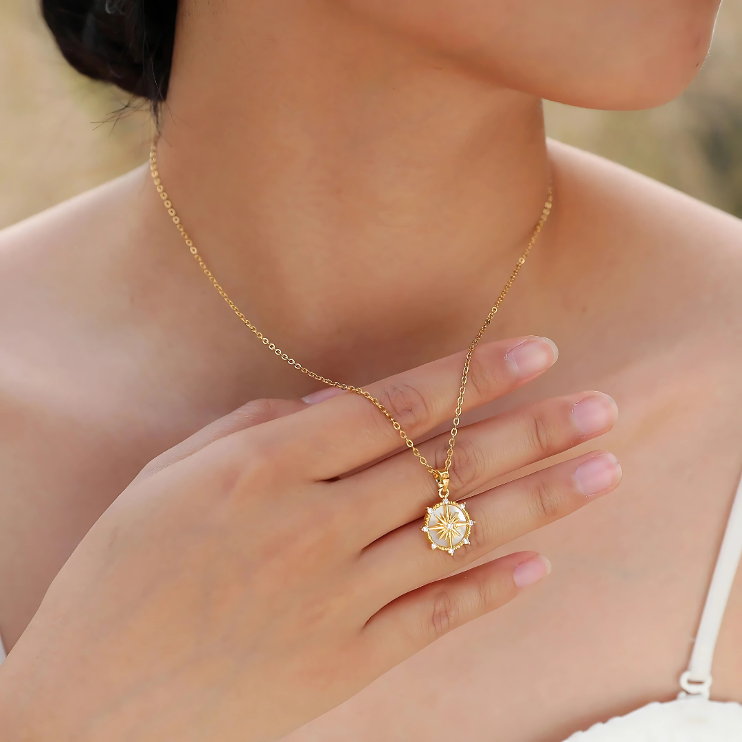 Starburst Compass Necklace