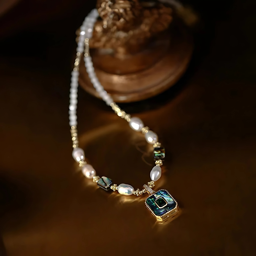 Royal Heritage Pearl & Emerald Heirloom Necklace
