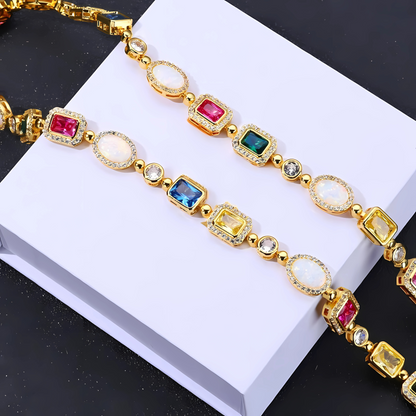 Aurora Rainbow Stone Tennis Bracelet