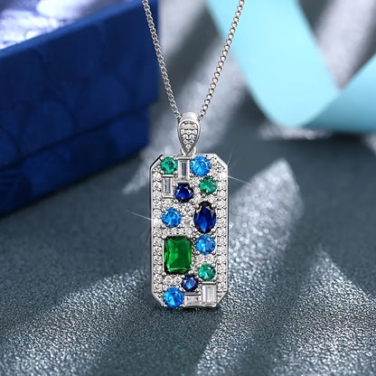 Brielle Prism Burst Pendant Necklace