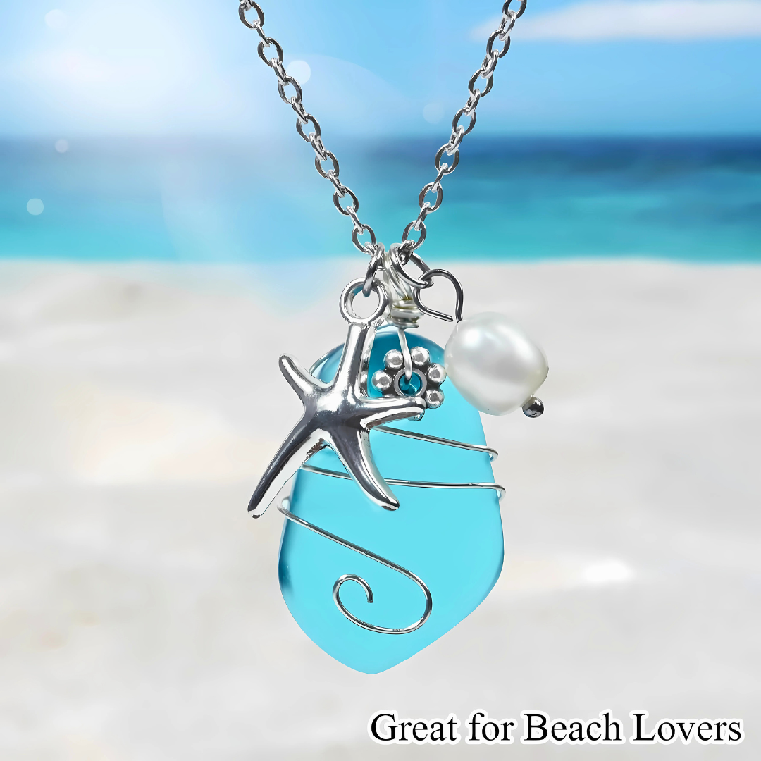 Ocean Dreams Sea Glass Necklace