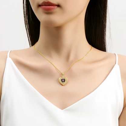 Sacred Heart Garnet - Love Manifestation Necklace