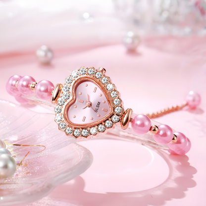 Sweetheart Moments Pearl & Crystal Watch
