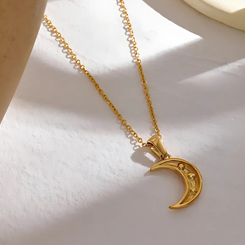 Celestial Dreams Crescent Moon Necklace