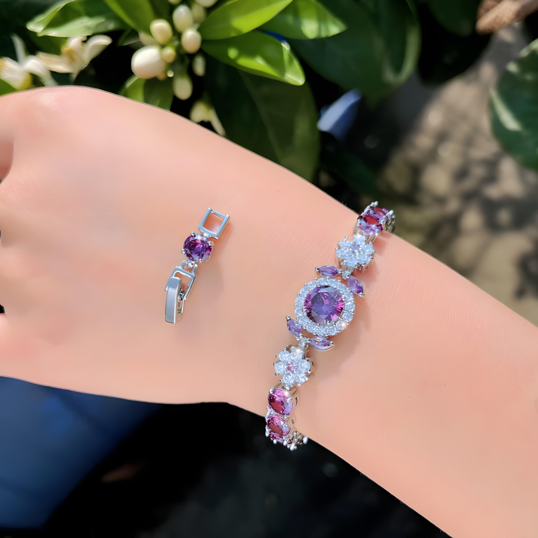Vivienne Crystal Halo Bracelet