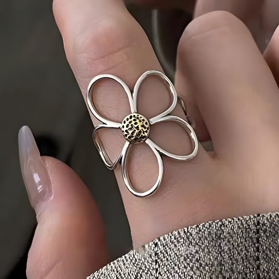 Camila Sterling Silver Petal Ring