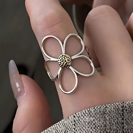 Camila Sterling Silver Petal Ring