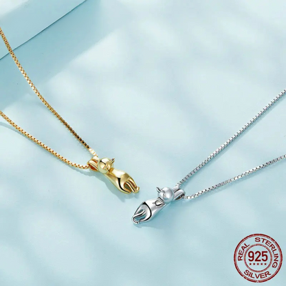 Bella Signature Cat Necklace | 925 Sterling Silver