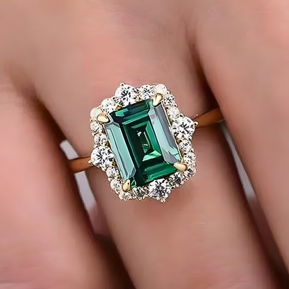 Vintage Green Statement Ring