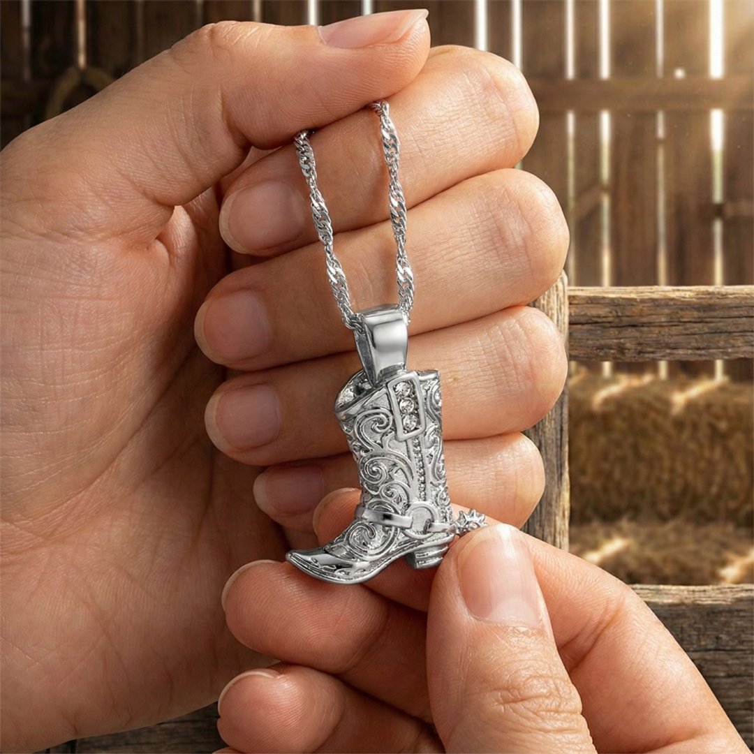 The Nashville Pavé Boot Pendant
