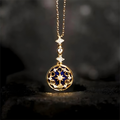 Midnight Sky Celestial Pendant Necklace