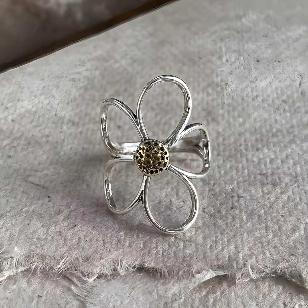 Camila Sterling Silver Petal Ring