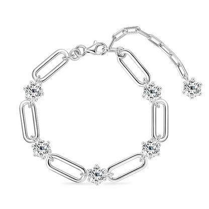 Brilliant Links Paperclip Bracelet