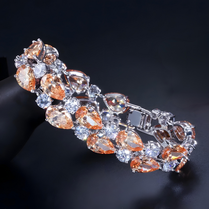 Elisa Teardrop Tennis Bracelet