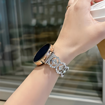 Crystal Rosette Galaxy Watch Band