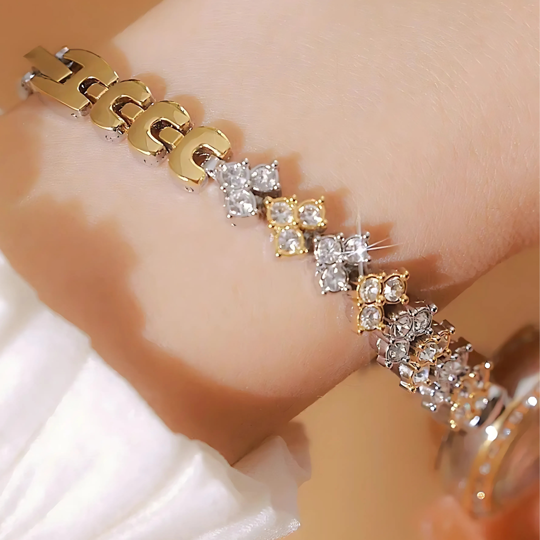 Radiant Moments Crystal Bracelet Watch