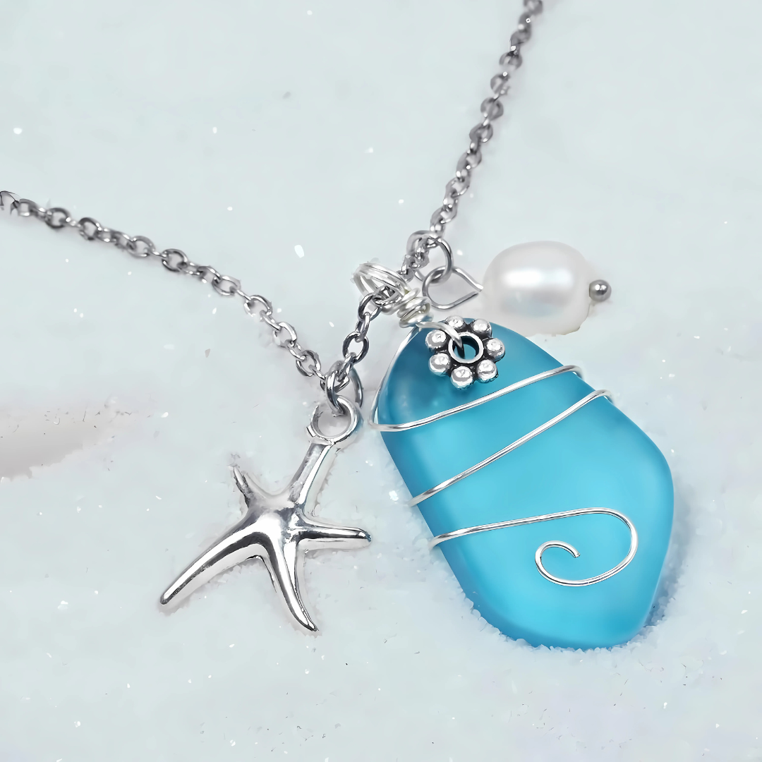 Ocean Dreams Sea Glass Necklace