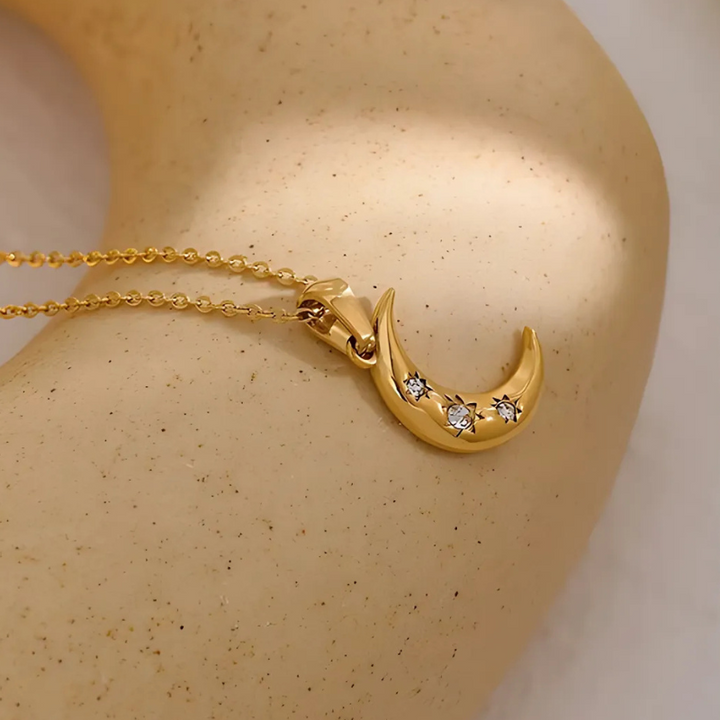 Celestial Dreams Crescent Moon Necklace