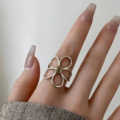 Camila Sterling Silver Petal Ring