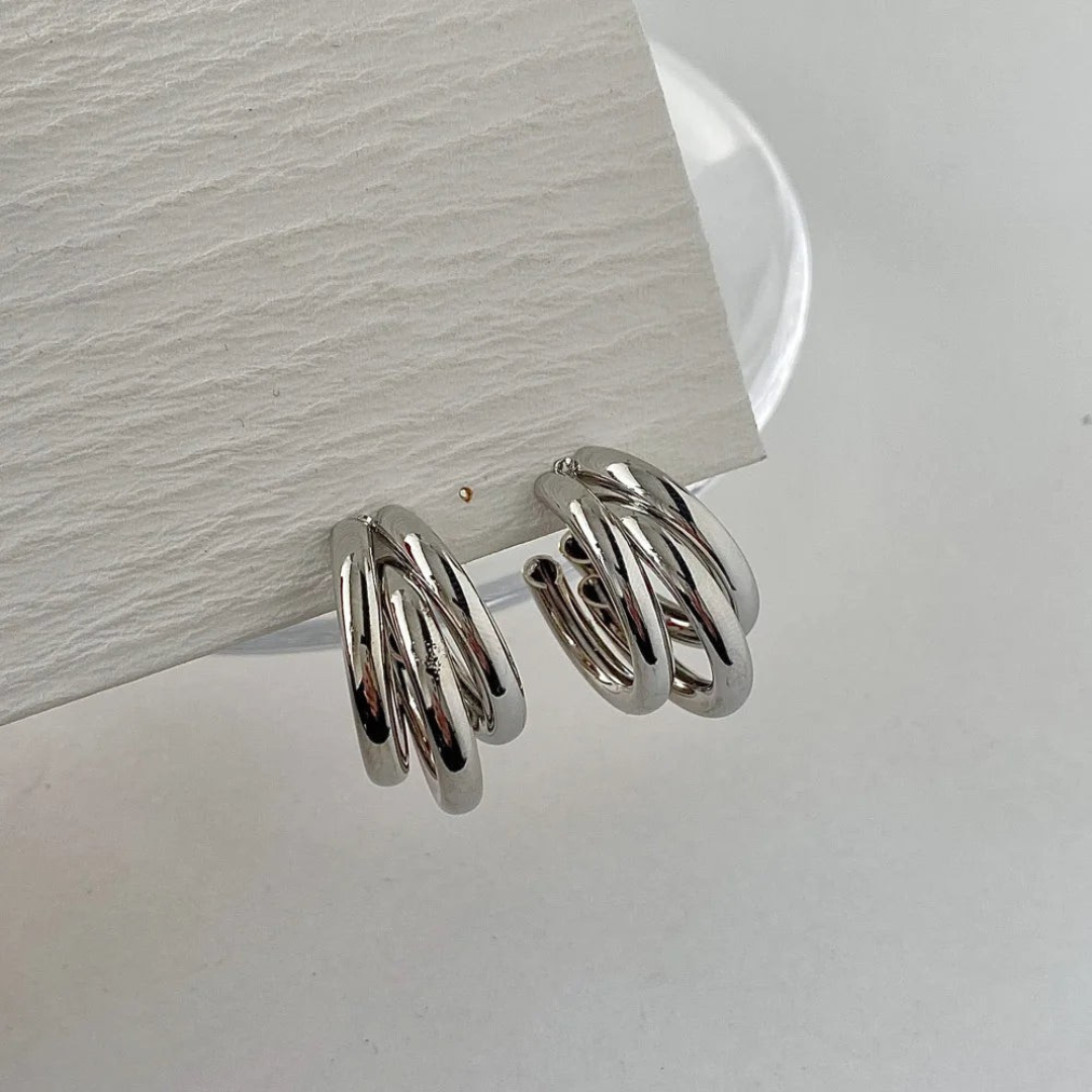 Delphine Twisted Hoop Earrings