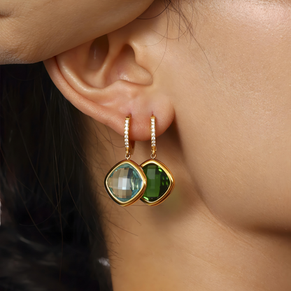 Margot Czech Glass Drop Hoops