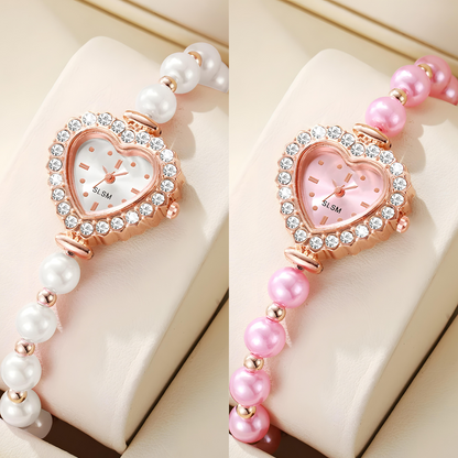 Sweetheart Moments Pearl & Crystal Watch