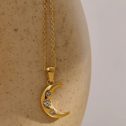 Celestial Dreams Crescent Moon Necklace