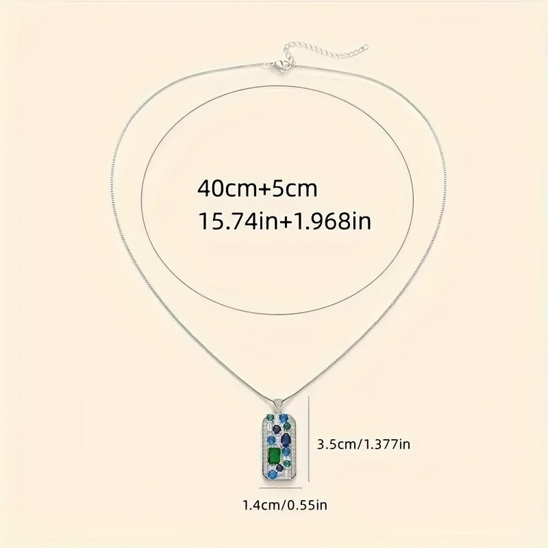 Brielle Prism Burst Pendant Necklace